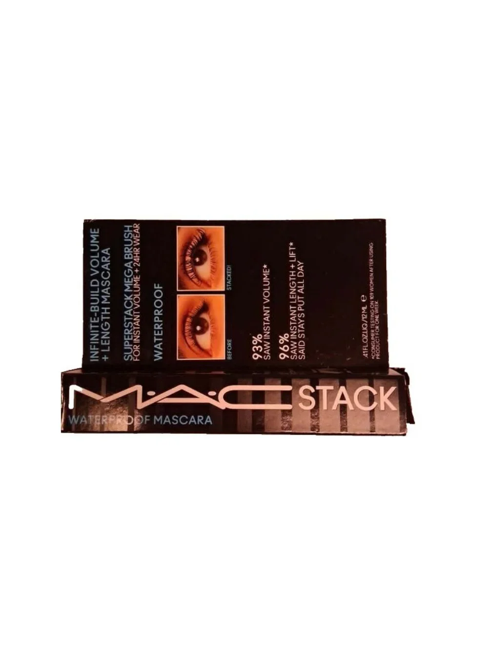M·A·C Cosmetics Stack Superstack Mega Brush Waterproof Mascara 0.41 fl oz (New)